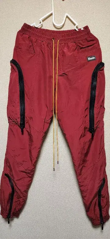 RHUDE 카고 팬츠 레드 S 사이즈
