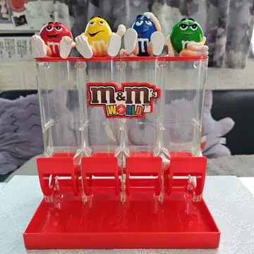 초레어 m&m's 피규어 포함 원통형 4연장 초콜릿 디스펜서