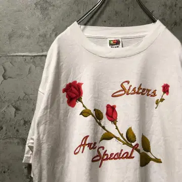 Sisters Ace 장미 꽃 디자인 클래식 티셔츠