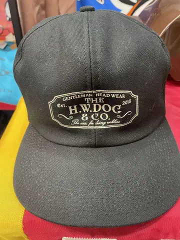 H.W.DOG & CO. 블랙 워크 캡