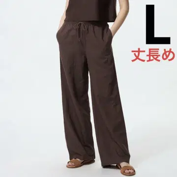 린넨 블렌드 이지 팬츠 긴 길이 L