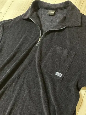 THE NORTH FACE 하프 지퍼 풀오버 (타월 파일 소재)