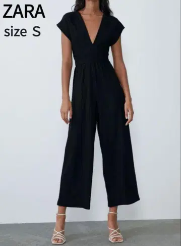 ZARA 자라 올인원 살로펫 S 사이즈 블랙 자수
