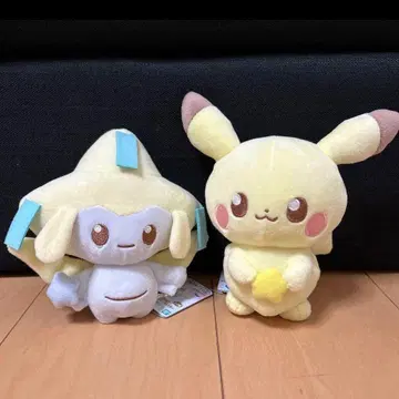 포켓피스 봉제 인형 피카츄 지라치 세트