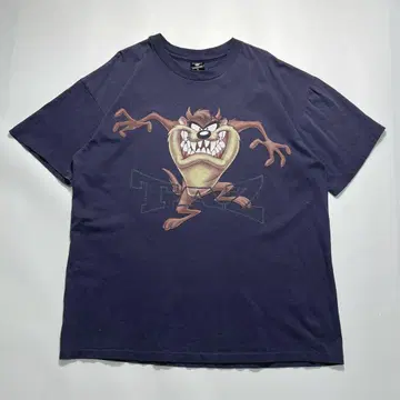 90s 루니툰 USA제 빈티지 티셔츠 XL 퍼플네이비 6896