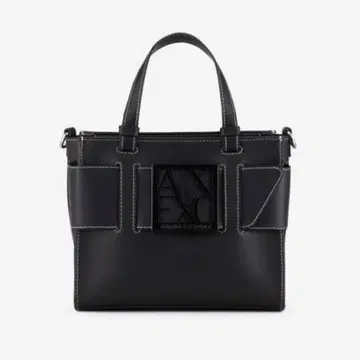 아르마니 ARMANI BOX 로고 버클 미니 핸드백 블랙 검정