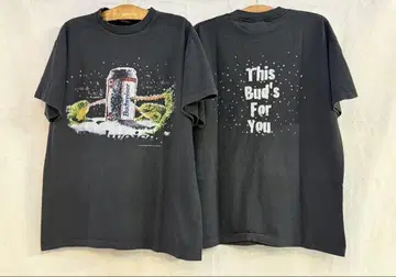 XL Budweiser 맥주 캔 티셔츠 블랙