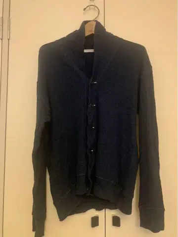 dressterior 다크 블루 숄카라 가디건