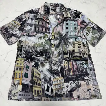 새상품급 폴스미스 컬렉션 올 패턴 셔츠 반팔 사이즈 L PaulSmith