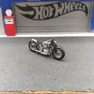 1/64 바이크 Knuckle-H bobber 은색