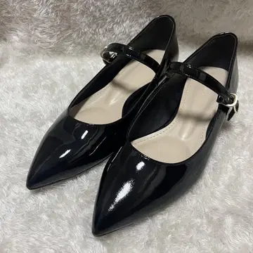 슬로브 이에나 보니타스 멜리 제인 펌프스 블랙 에나멜 23cm