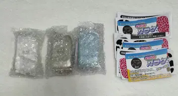 3종 세트 그리운 피처폰 마스코트 파랑, 화이트, 샴페인 골드