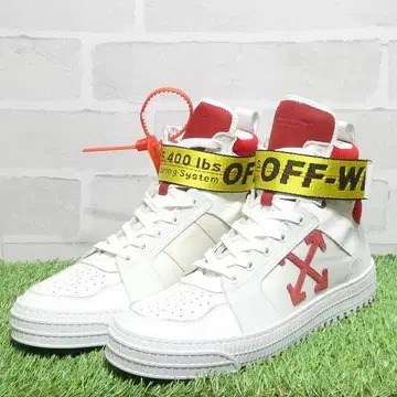 OFF-WHITE 오프 화이트 벨트 하이컷 스니커즈