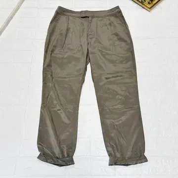 UNITED ARROWS 새틴 팬츠 캐주얼 팬츠 카키 사이즈 38