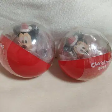 미키 미니 산타 모자 캡슐 토이 2개 세트