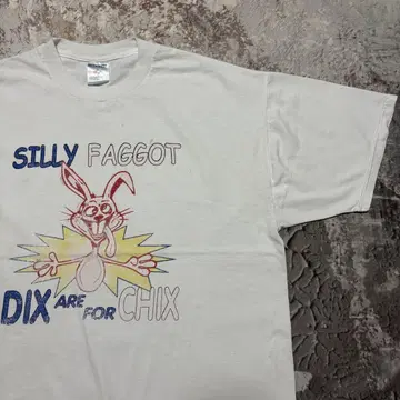 빈티지 USA제 SILLY RABBIT 패러디 캐릭터 티셔츠