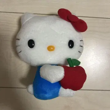 헬로키티 사과 봉제 인형