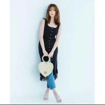 Herlipto 파립토 프린지 원피스 니트 원피스