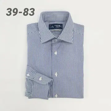 가마쿠라 셔츠 Maker's Shirt 블루 스트라이프 긴팔 트래블러