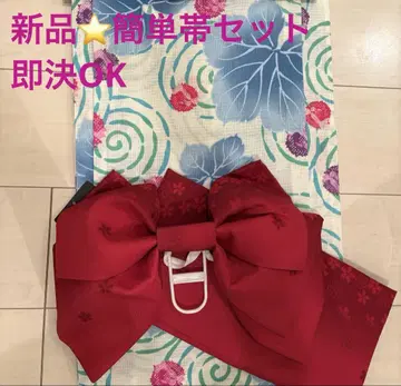 유카타 세트 여성용 유카타 간단한 오비