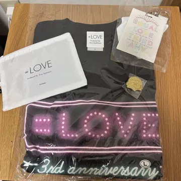 =LOVE 3rd Anniversary 티셔츠 세트(L 사이즈)