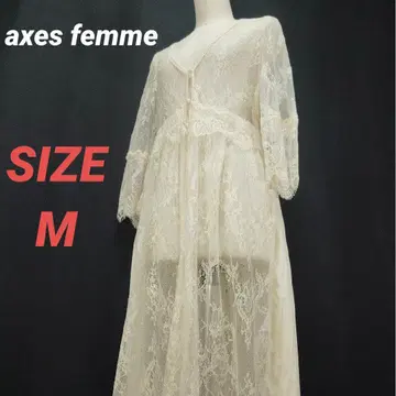 axes femme 엑시즈팜 롱 레이스 드레스 플리츠 베이지