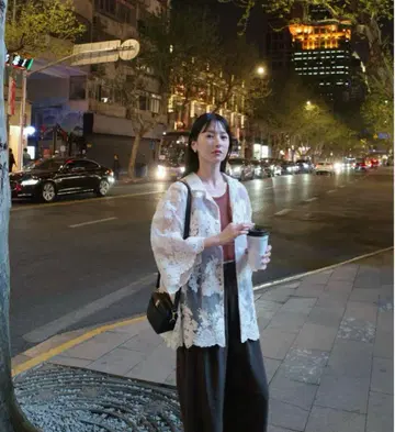 CLANE 클라네 SHEER FLOWER LACE SHIRT
