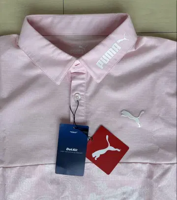 Puma 골프 DotAir 핑크 폴로 셔츠 사이즈 M
