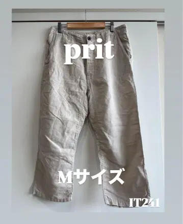 prit 와이드 치노 팬츠 베이지 사이즈 1