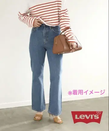 SLOBE IENA 리바이스 플레어 데님 팬츠
