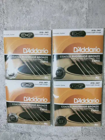 D'Addario EXP15 어쿠스틱 기타 줄 4세트