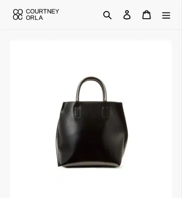 COURTNEY ORLA 블랙 토트백