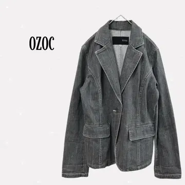 오조크 [M] 데님 자켓 G젠 테일러드 자켓 블랙