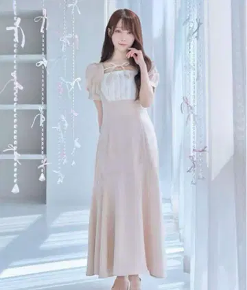 RoseMuse 로제 뮤즈 Tack mermaid dress 아이보리