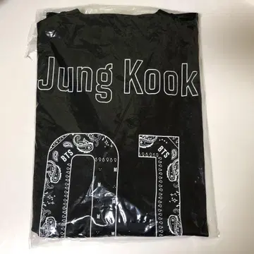 TEAM BTS Tee JUNGKOOK 정국 티셔츠 블랙 L