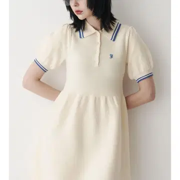jouetie 니트 폴로 미니 원피스