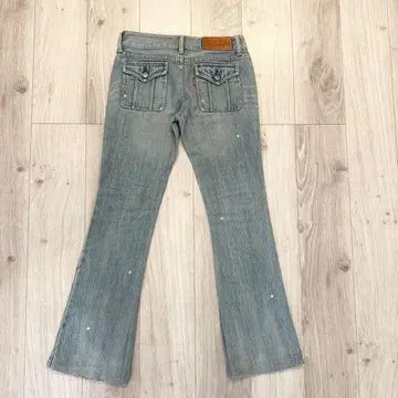 moussy 플레어 데님 마우지 부츠 컷 로우라이즈 26 L y2k