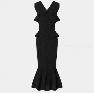 MOUSSY SHIRRING FRILL 드레스