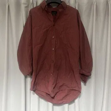 ZARA MAN 슬림핏 긴팔 셔츠 빨간색 체크