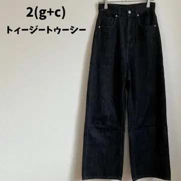 2(g+c) 토이 지트위저 TWW 데님 타이트 허리 와이드 데님