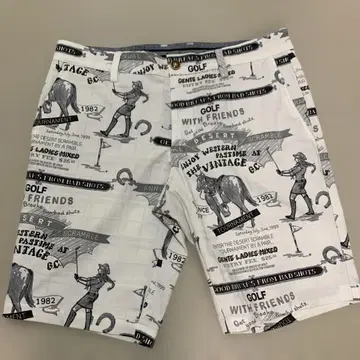 L 사이즈 캘러웨이 골프 Callaway 화이트 하프 팬츠