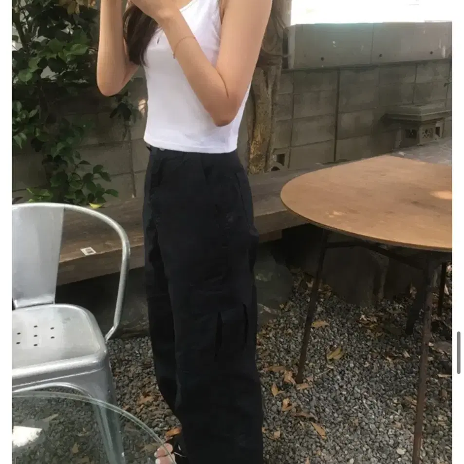 Miseki Seoul Pocket Cargo Bootcut Pants BLACK on Bunjang