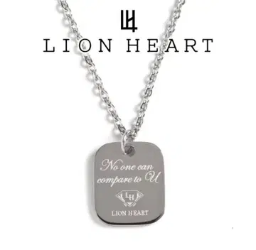 라이온 하트 [LION HEART] 플레이트 펜던트 스테인리스 목걸이