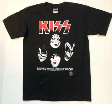 KISS 키스 ALIVE WORLDWIDE 96-97 티셔츠 블랙
