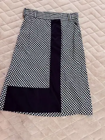 Sonia Rykiel 도트 무늬 랩 플레어 스커트
