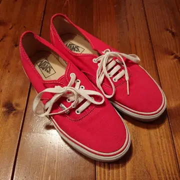 VANS 오센틱 90년대 빈티지 US10 빨간색