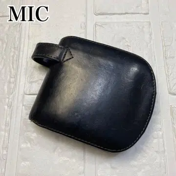 MIC 믹 힙 포켓 지갑 접이식 지갑 브라이들 가죽 블랙