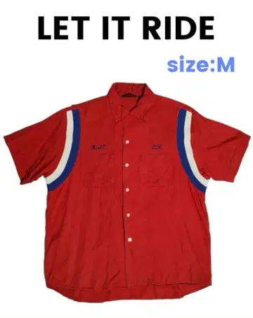 90s LET IT RIDE 볼링 셔츠 M