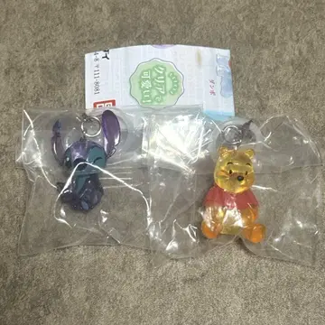 디즈니 메지루시 액세서리 스티치 푸우 2개 세트