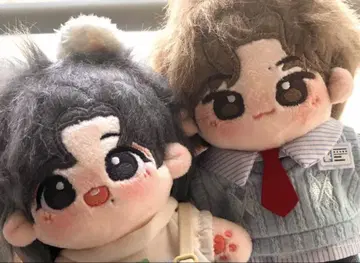 즉시 발송 10cm 왕이보 샤오첸 봉제 인형 페어 0715
